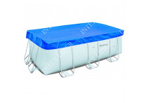 58231 Тент для бассейна прямоугольного каркасного BestWay Pool Covers 287х201х100см